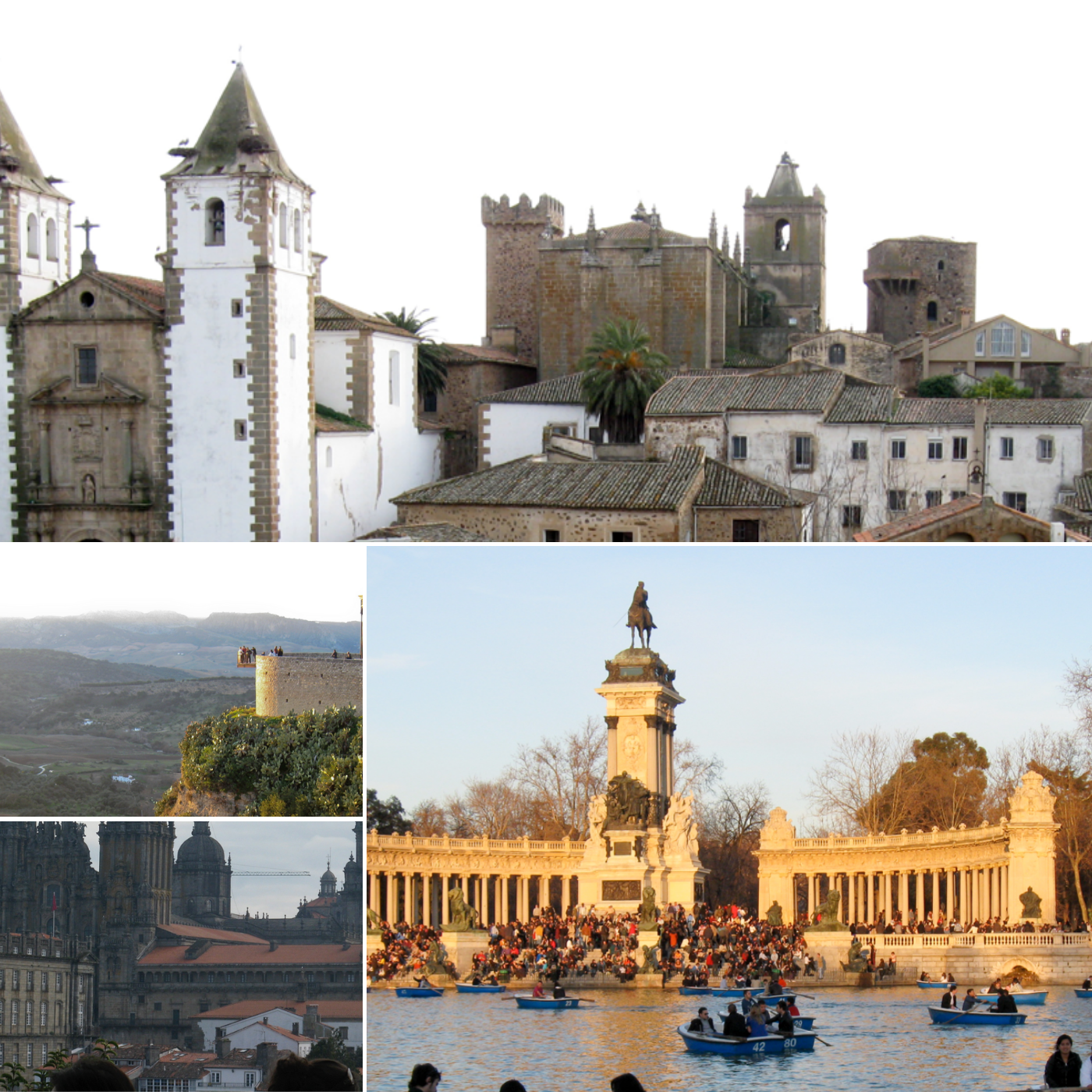 Collage of Spanish cityscapes